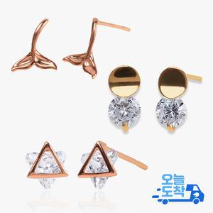 14K 키치 귀걸이 3종 모음