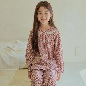 찌니야 매직 40수 순면 여아주니어잠옷 긴팔상하세트