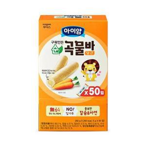 아이얌 구워만든 순곡물바 당근 대용량팩(50입)