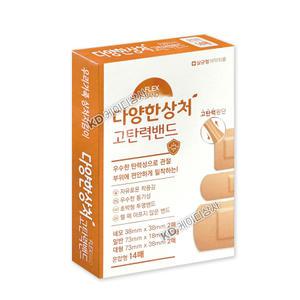밴드골드 고탄력 프랙스 밴드 혼합 14매