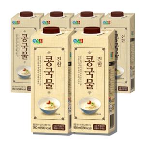 정식품 간단요리사 진한 콩국물 950ml 6개