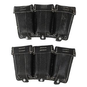독일 Mauser 트리플 탄약 가죽 파우치 Black GM047, 2 차 세계 대전, 98k