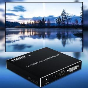4K 2x2 비디오 월 컨트롤러 멀티 모니터 접합 프로세서 1080P 1x2 1x3 1x4 4x1 3x1 2x1 DVI HDMI 4 TV 스플