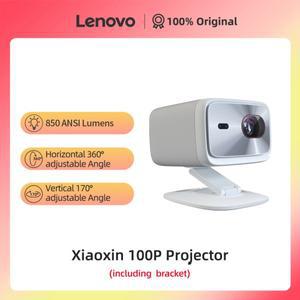 기존 Lenovo Xiaoxin 100P 프로젝터 850 ANSI 자동 초점 Wifi6 스마트 홈 시어터 360 PTZ 지원 4K HD 휴대