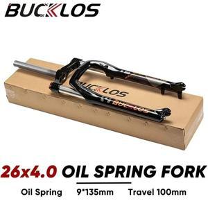 자전거 포크 프레임 기어 바퀴 사이클 MTB 경량 마운트 쇼바 BUCKLOS 팻 바이크 포크, 여행용 100mm 프리로