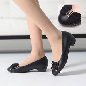 골드 리본 여자 펌프스 단화 정장 구두 3cm (225-270)