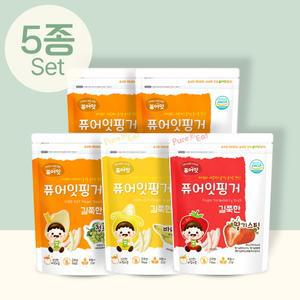핑거 유기농 아이과자 길쭉한 과일스틱 5종세트 간식