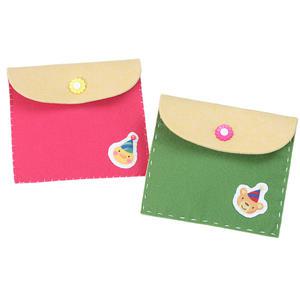 해바라기 펠트주머니만들기(요술바늘 포함)/ 핸드메이드 바느질 미술놀이 파우치 꾸미기 DIY