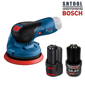 보쉬/GEX10.8V-125/본체+배터리(2P)+충전기/무선오비탈샌더/브러시리스/샌딩기/사포질/직경125mm