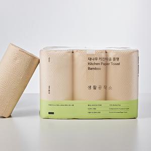 대나무 키친타올 롤형 135매 x 6롤