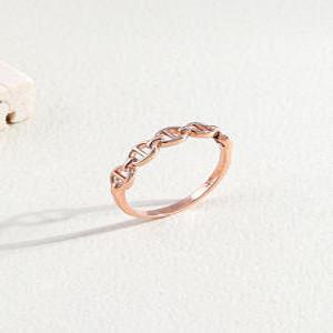 14k 18k 금반지 체인 샹달 레이어드 엄지 검지 중지 약지 앵커체인 반지