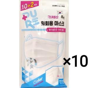 [기타]퓨어 일회용 마스크 흰색 12매 10개