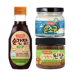 [아이배냇] 이유식재료 순간장 된장 소금 세트