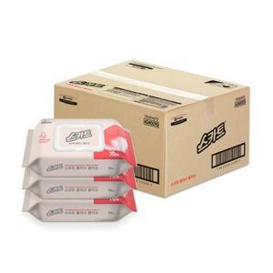 [RGP42Q0P]스카트 소프트플러스 캡형 물티슈 70매 x 42400