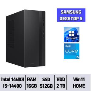 삼성 데스크탑5 DM500TGA-A58A / 16GB 램 / NVMe SSD 512GB + HDD 2TB / 윈도우11Home// YGY