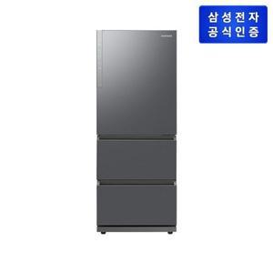 [삼성][쓱설치] 김치플러스 3도어 328L 메탈 리파인드 이녹스 [RQ33DG71J3S9]
