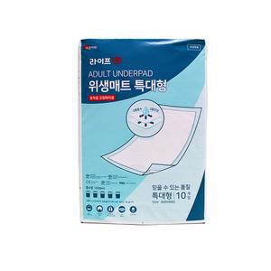 1팩 특대형 10매 라이프업 위생깔개매트 와이드형