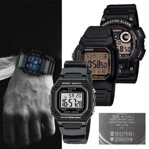 [CASIO] 카시오 테이버 전자 방수 군대 시계 무료각인