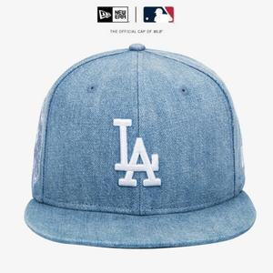 뉴에라 MLB LA 다저스 월드 시리즈 사이드 패치 데님 사이즈캡 워싱 데님 14538393