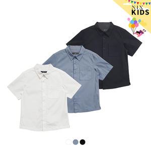 [NIXKIDS]남아) 레귤러핏 반팔 셔츠(FKQMCSH801P)