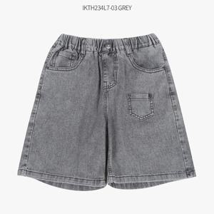[보리보리/인디고뱅크키즈]인디고키즈 부들 와이드 5부 데님팬츠 IKTH234L7