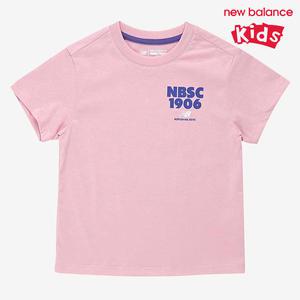 뉴발란스 키즈 에센셜 스몰로고 반팔티 NK9EE1102U-25 반팔티 _