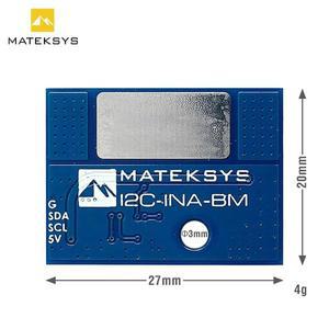MATEK MATEKSYS 초정밀 I2C 파워 모니터  I2C-INA-BM 전류 0 ~ 204.8A  전압 0 ~ 85V  I2C 인터페이스 보드