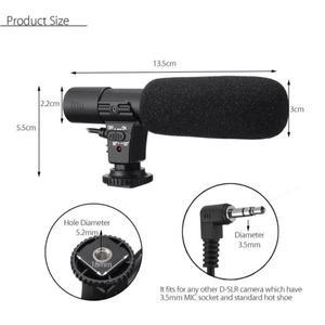 Canon Nikon DSLR 카메라 DV 캠코더 MIC-01 마이크 액세서리 용 3.5mm 범용 외부 스테레오