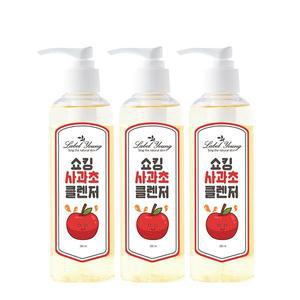 [라벨영]유분+피지+노폐물케어/쇼킹사과초클렌저 3개/약산성클렌징/문제성 피부전용