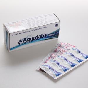 캠핑카 카라반 청수통 소독제 아쿠아탭스 167mg X 100정 정수기소독
