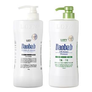 바오밥 LPP 트리트먼트 1000g+건성 지성샴푸 1000g