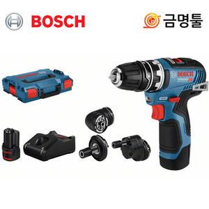 보쉬 GSR10.8V-35 FC 충전드릴 10.8V 3.0AH 2팩 BL모터 아답타4종포함