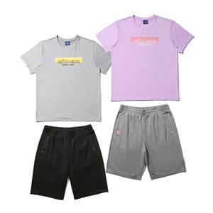 [아이더](본점)[22SS 키즈] POP 키즈 반팔 티셔츠&바지 SET, 한벌, 세트, 트레이닝복 / JUM22M81 (2COLOR)