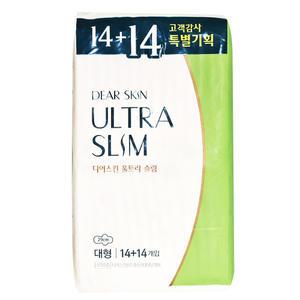 깨끗한나라 디어스킨 에어엠보 대형 (14+14)기획팩