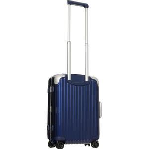 리모와 캐리어 RIMOWA 21.7인치 하이브리드 캐빈 기내 반입 스피너 수트케이스 - 하드사이드, 블루 글로스
