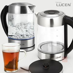 루센 1.7L 대용량 아인스 무선 전기 멀티 유리 포트 커피 티 주전자 전기포트 캠핑 가정 사무실 사용가능