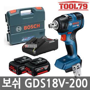 보쉬 GDS18V-200 충전임팩트렌치 18V 5.0Ah BL모터 12.7mm 핀홀렌치 소켓작업