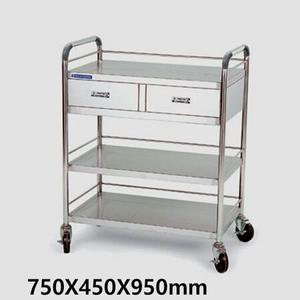 천양사 회진용카트 CY-422S 서랍2식 핸들형3단 병원