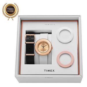 TIMEX 타이맥스 TWG020200 가죽밴드 여성용 패션시계 베젤 가죽교체