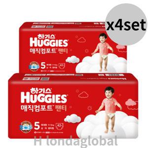 하기스 매직 컴포트 뉴 팬티 남아 5단계 기저귀 42 x8