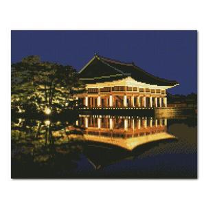 [아트박스]/아디코 DIY LED 보석십자수 - 경회루 M LB73 40x30