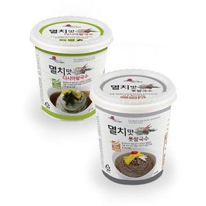 갤러리아 [간편 컵국수] 멸치맛 톳쌀국수 6개+다시마 쌀국수 6개