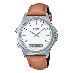 카시오 시계 MTP-VC01L-7E 가죽밴드 남성용 패션시계 CASIO 정품