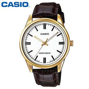 카시오 시계 MTP-V005GL-7A 가죽밴드 남성용 패션시계 CASIO 정품