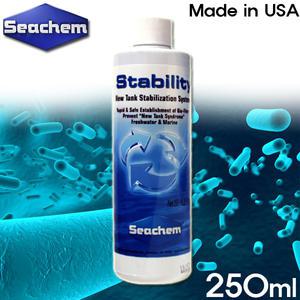 [미국] 시켐 스테빌리티 250/500ml [고농축 생박테리아] / 수족관 어항 환수 청소 수질 정화 개선 물갈이제 구피