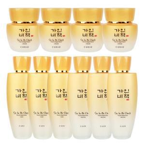 가인비책 진 엑소좀 탄력 기초 10종 단품 세트 (스킨3+로션3+크림4) /여성기초세트 주름개선 기능성