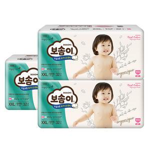 보솜이 리얼코튼 오가니크 팬티 여아용, 점보형(2XL), 96매