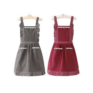 헬로젬 카페 바리스타 플로리스트 어린이집 유치원 네일샵 미용실 음식점 프릴 리본 앞치마