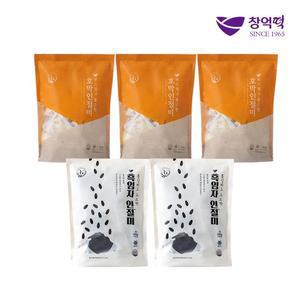 창억모듬떡 2종 5봉/총 50개(호박인절미X3+흑임자인절미X2)
