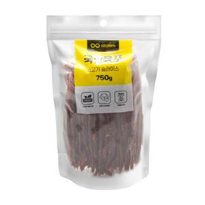 국민육포 소고기 슬라이스 750g 애견 강아지 간식 육포